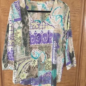 Chico’s 3/4 sleeves top